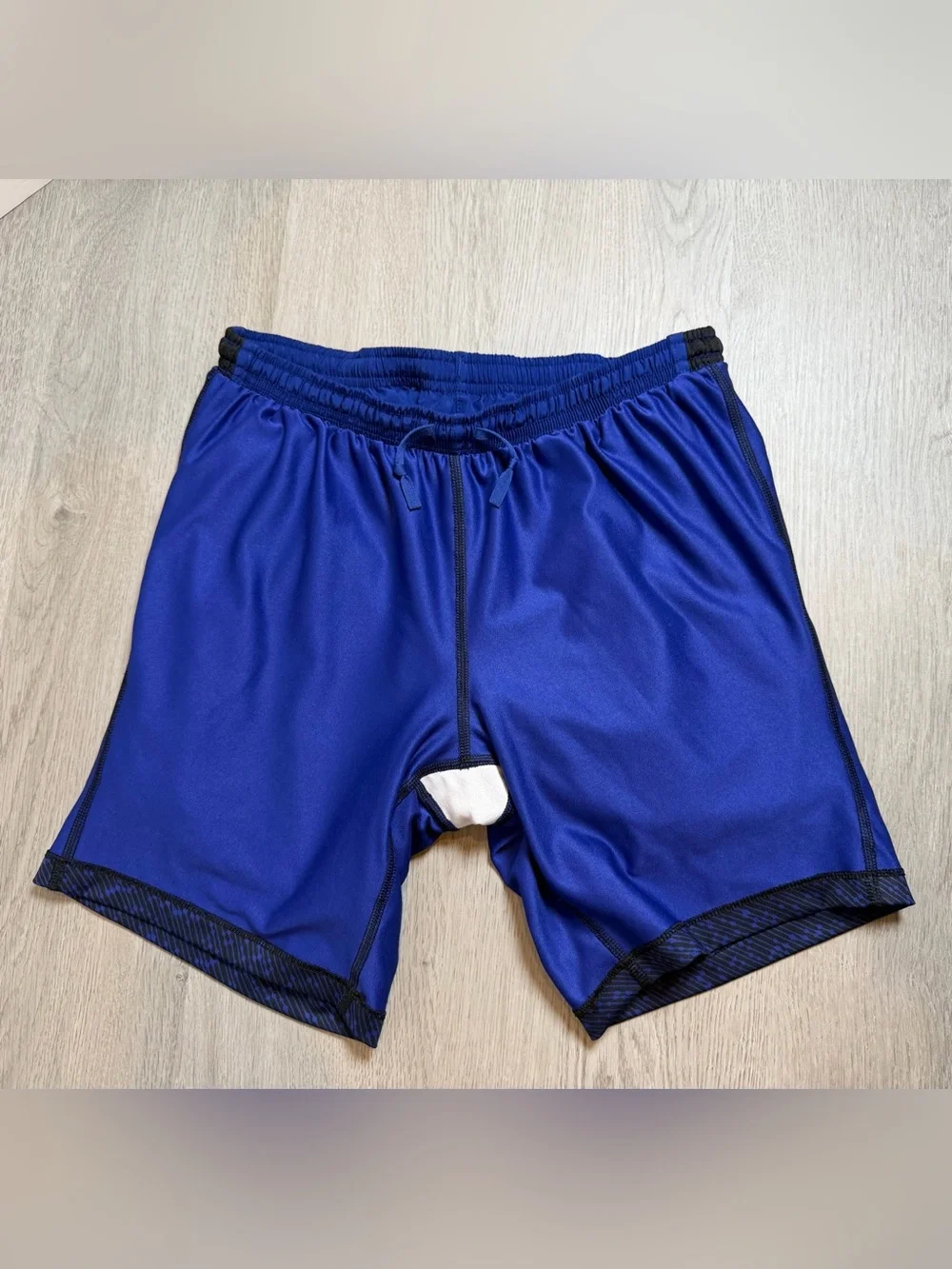 Nike Dri-FIT 2-in-1 Royal Blue Black Running Shorts M